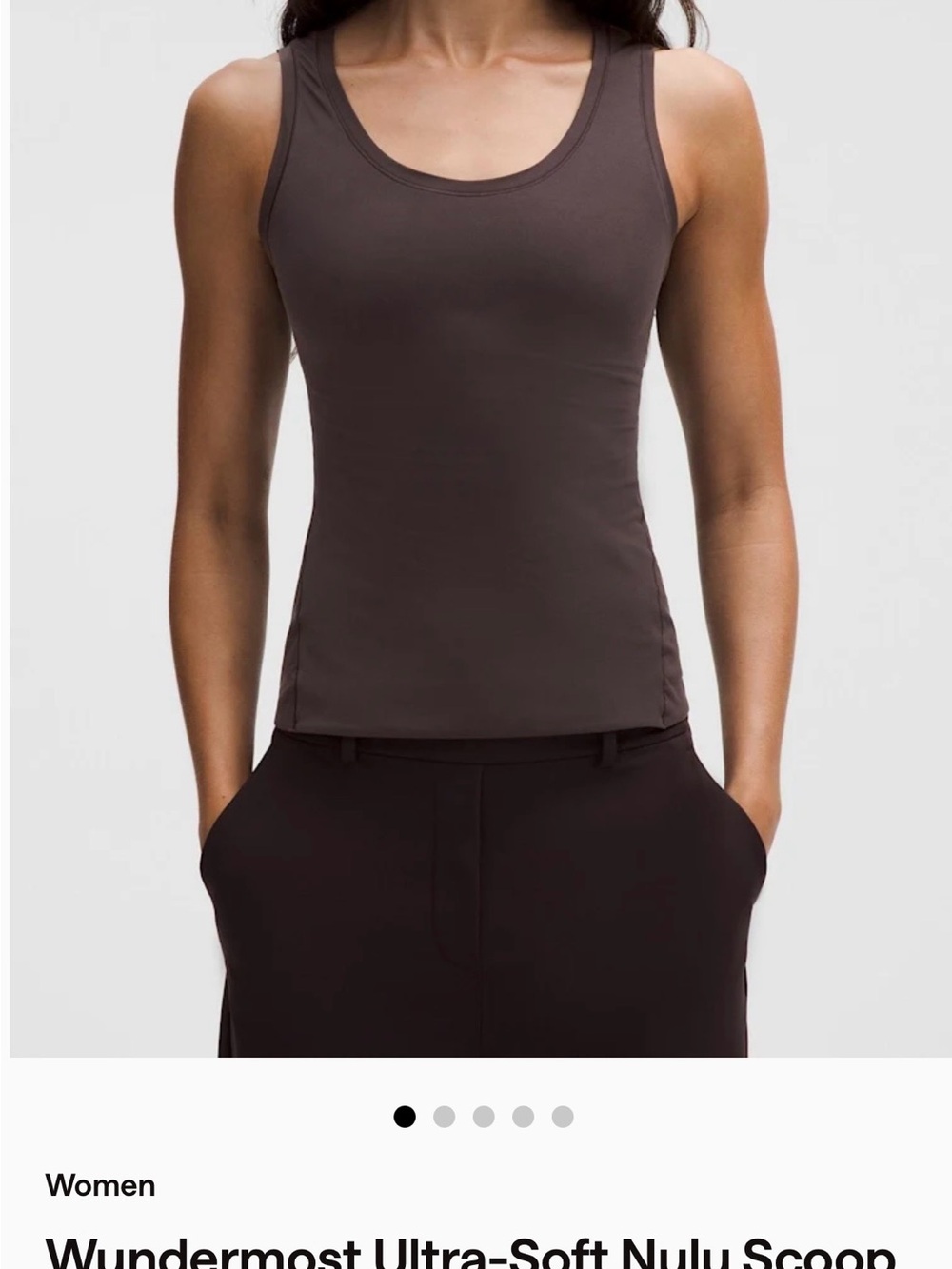 Lululemon Ultra-Soft Nulu Scoop Tank Top - XS